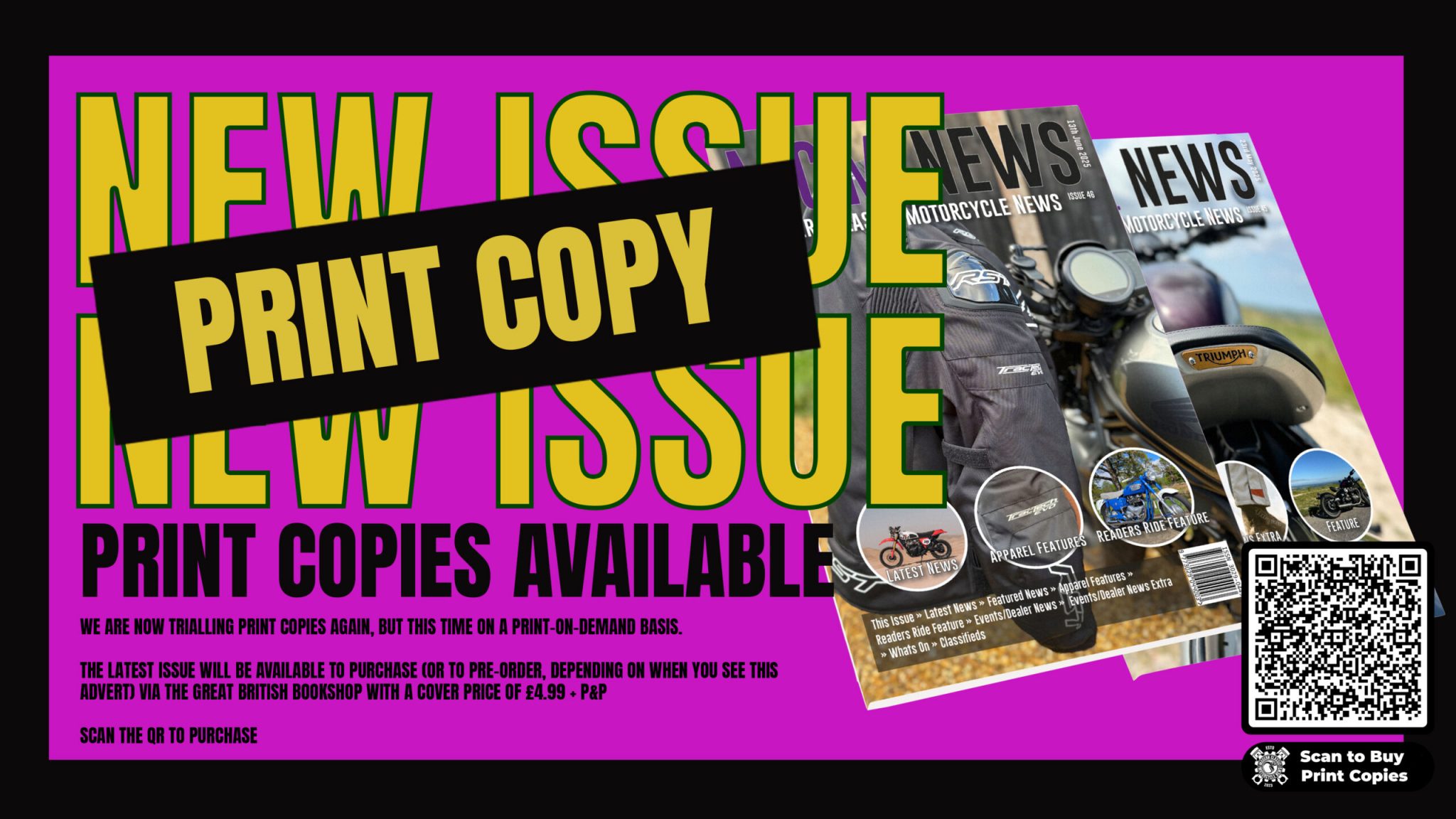 Printed Copies Of Modern Classic Motorcycle News – Issue 46 Available
