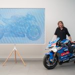 The Panigale V4 Tricolore Italia inspires a work of art by Italian artist Andrea Crespi