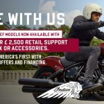 Ride With Us with Indian Chief now available from £215 per month and 5.9% APR finance