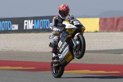 Uriarte delivers hat-trick of poles as JuniorGP qualifying hits Aragon