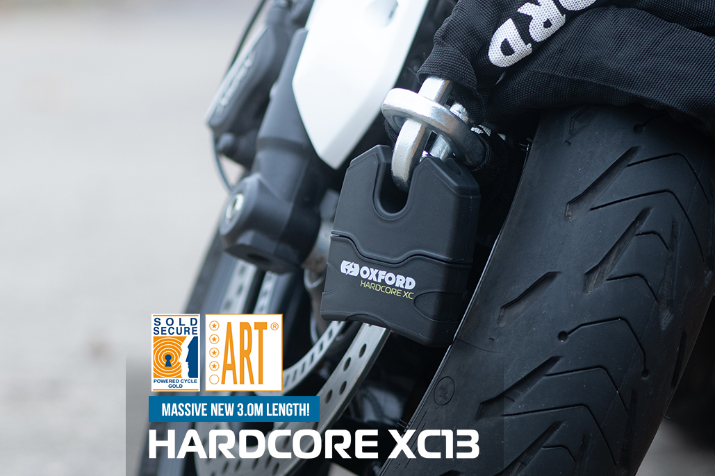 New From Oxford Products - 3.0m Hardcore Xc13 Chain & Padlock