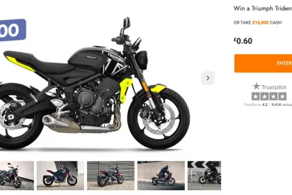 Win A Triumph Trident 660 + £10,000 With Botb Competitions