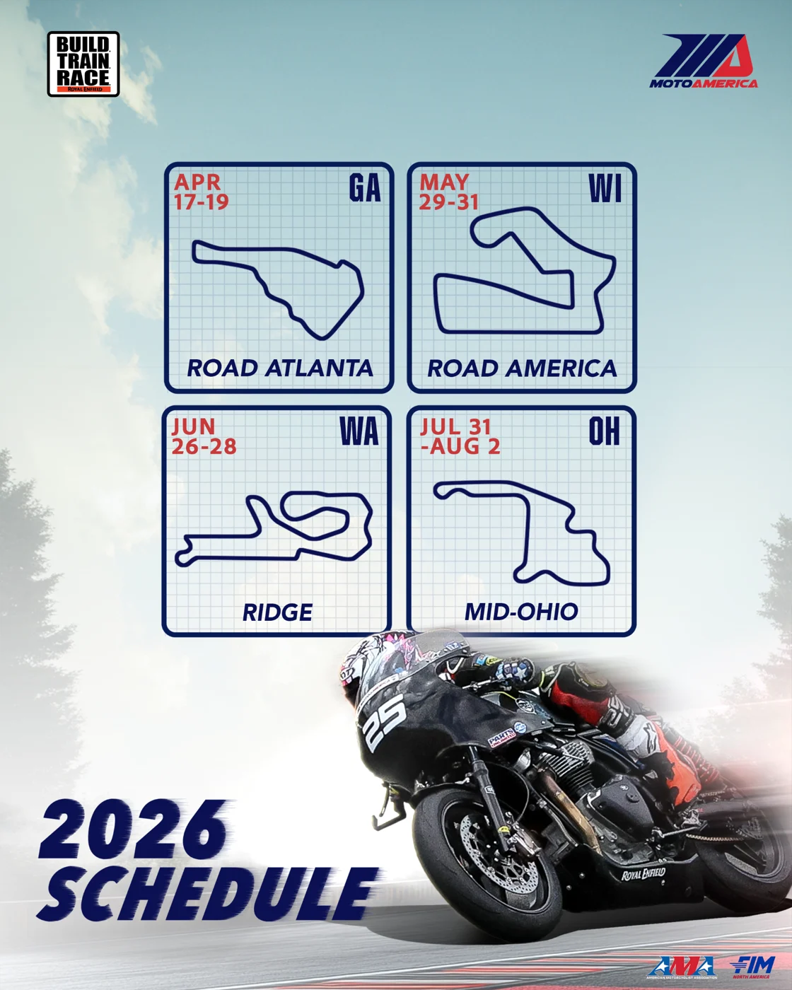 Royal Enfield Build.train.race. Program Returns To Motoamerica Championship For 2026