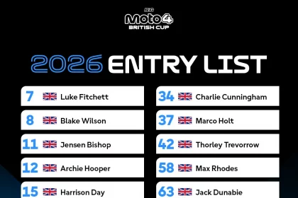 2026 R&g Moto4 British Cup Entry List Announced