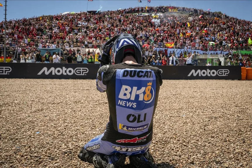 Motogp: Alex Marquez Keeps Bezzecchi At Bay For Victory As Marc Marquez Crashes In Jerez