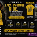 Affiliate Programme For Motorcycle Websites, Youtubers And Social Media Creators