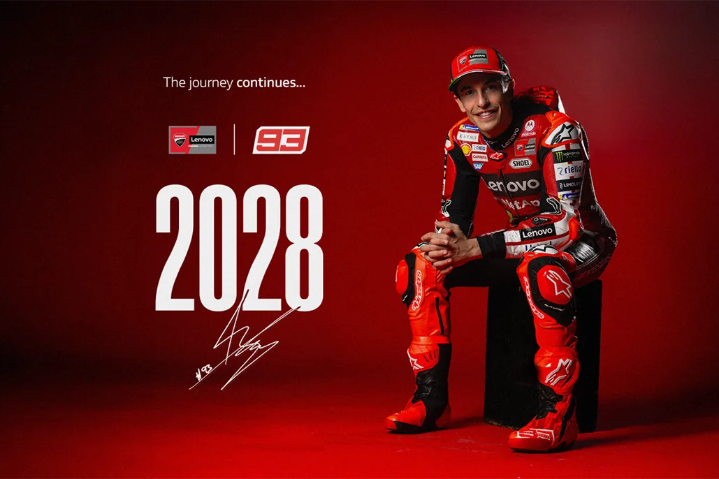 Marc Márquez Confirmed With The Ducati Lenovo Team For The 2027/2028 Seasons