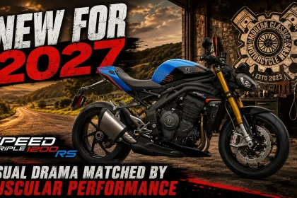 New For 2027: Triumph Speed Triple 1200 Rs Jet Black & Maui Blue