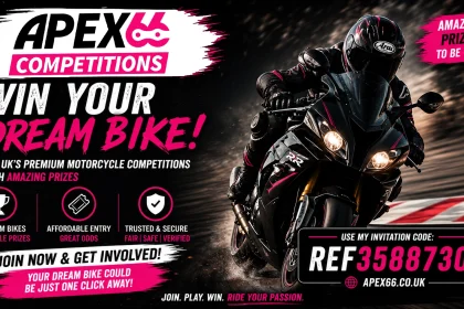 Win Your Dream Motorcycle With Apex66 Competitions