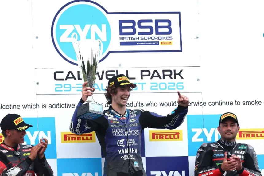 British Superbikes: Skinner Celebrates First Victory For Cheshire Mouldings Yamaha