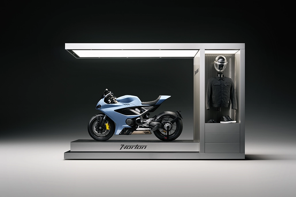 Norton Motorcycles And Foster + Partners Collaborate To Redefine Motorcycle Retail