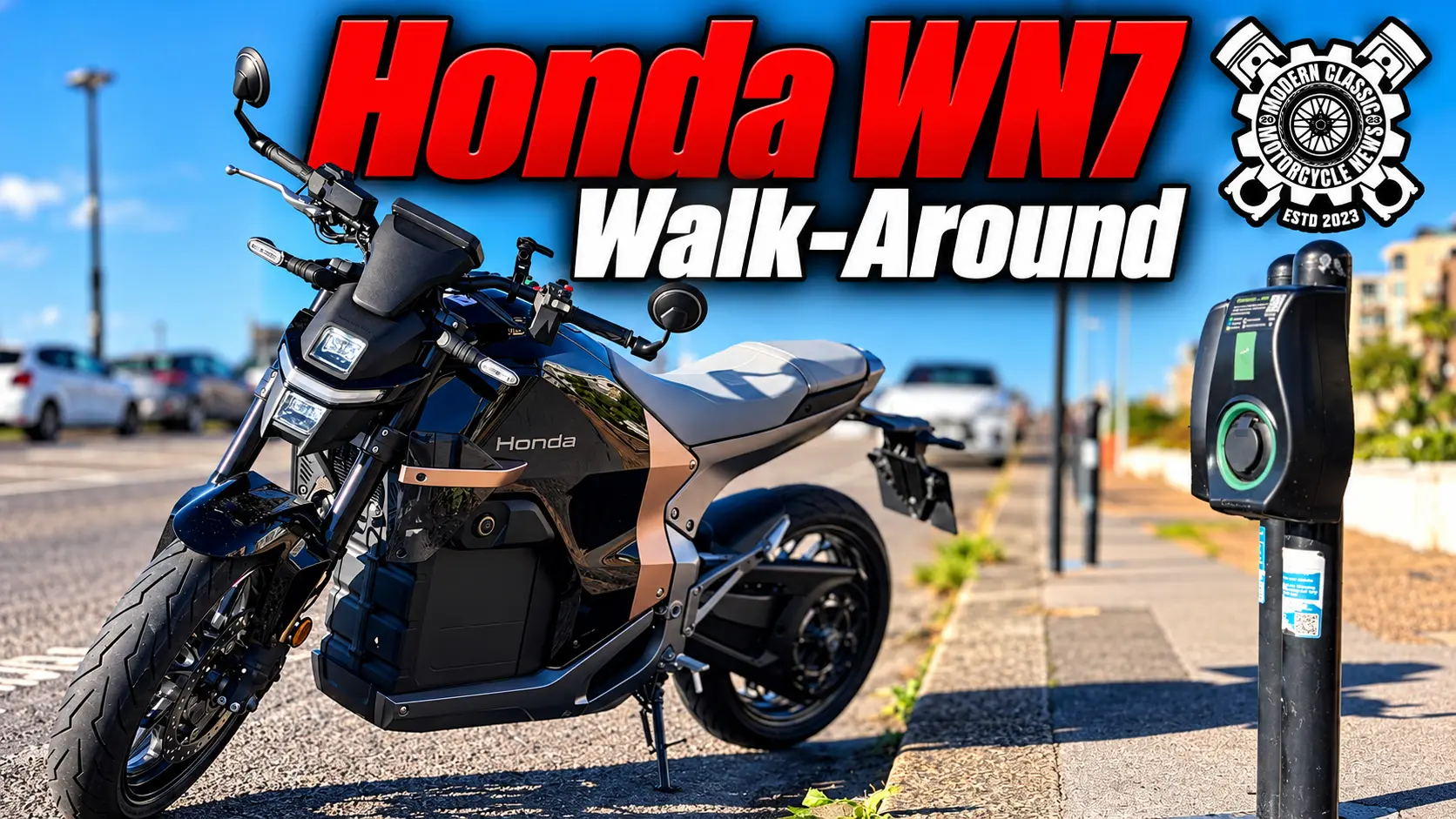 Honda WN7 Walk-Around | Honda’s Electric Motorcycle Up Close | Motorcycle Bulletin