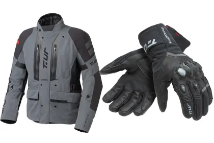 T.ur G-Ice Hydroscud Gloves And Supercell Hydroscud Textile Jacket