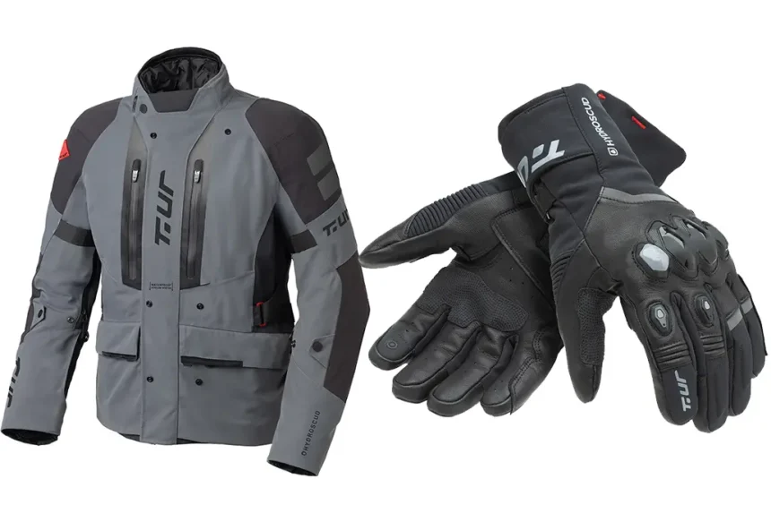 T.ur G-Ice Hydroscud Gloves And Supercell Hydroscud Textile Jacket